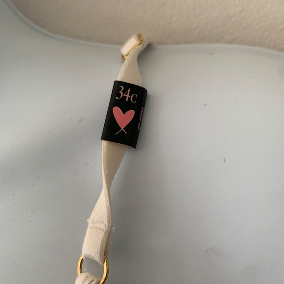 Victoria's Secret RARE Coconut White Logo Long Line Bra, Lingerie - Picture 5 of 5